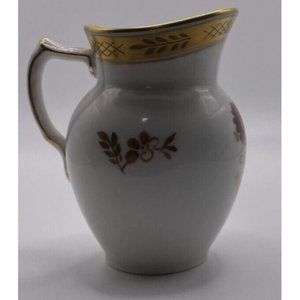 Royal Copenhagen Demark Mini Pitcher Creame Gold Gilding Floral design